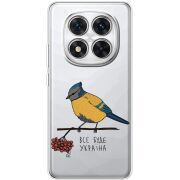 Прозорий чохол BoxFace Xiaomi Redmi Note 15 Pro Plus Синиця і калина