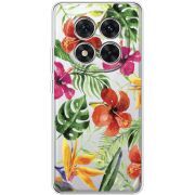 Прозорий чохол BoxFace Xiaomi Redmi Note 15 Pro Plus Tropical Flowers