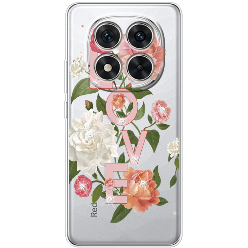 Чохол зі стразами Xiaomi Redmi Note 15 Pro Plus Love