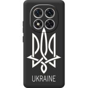 Чорний чохол BoxFace Xiaomi Redmi Note 15 Pro Plus Тризуб монограмма ukraine