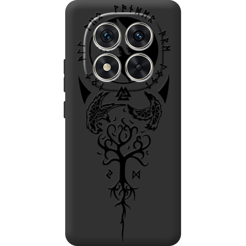 Чорний чохол BoxFace Xiaomi Redmi Note 15 Pro Plus Hugin and Munin