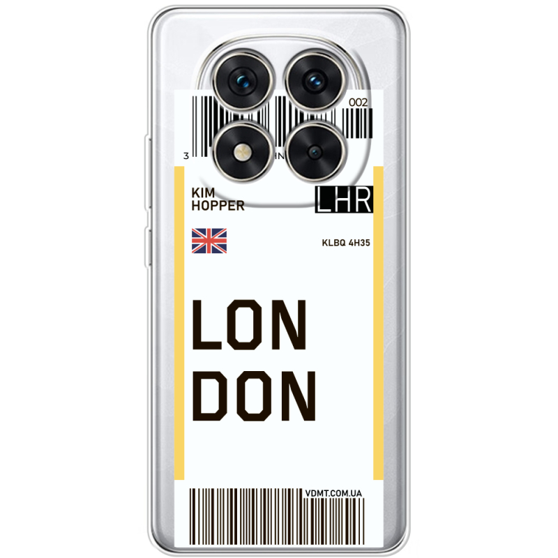 Прозорий чохол BoxFace Xiaomi Redmi Note 15 Pro 5G Ticket London