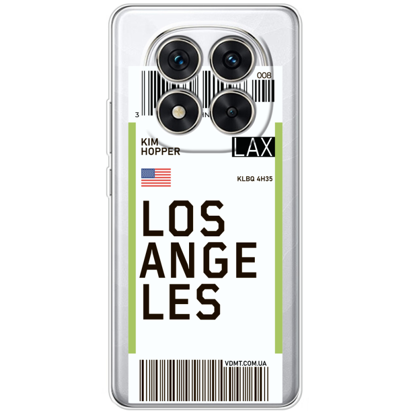 Прозорий чохол BoxFace Xiaomi Redmi Note 15 Pro 5G Ticket Los Angeles