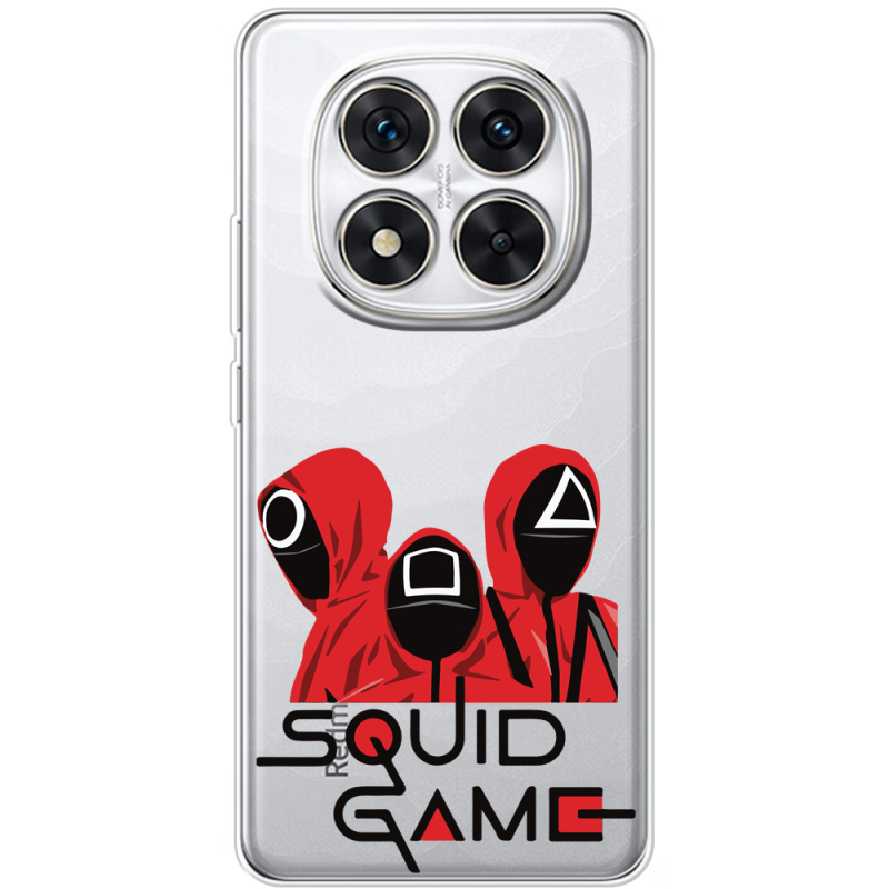 Прозорий чохол BoxFace Xiaomi Redmi Note 15 Pro 5G siquid game люди в красном