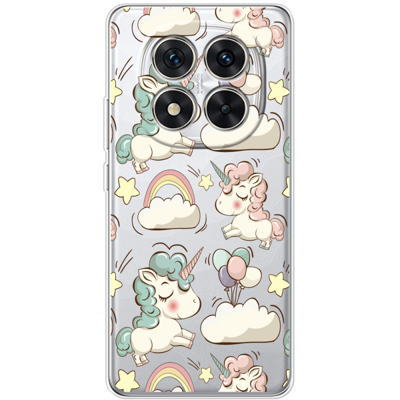 Прозорий чохол BoxFace Xiaomi Redmi Note 15 Pro 5G Unicorns
