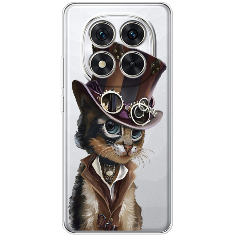 Прозорий чохол BoxFace Xiaomi Redmi Note 15 Pro 5G Steampunk Cat