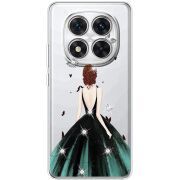 Чохол зі стразами Xiaomi Redmi Note 15 Pro 5G Girl in the green dress