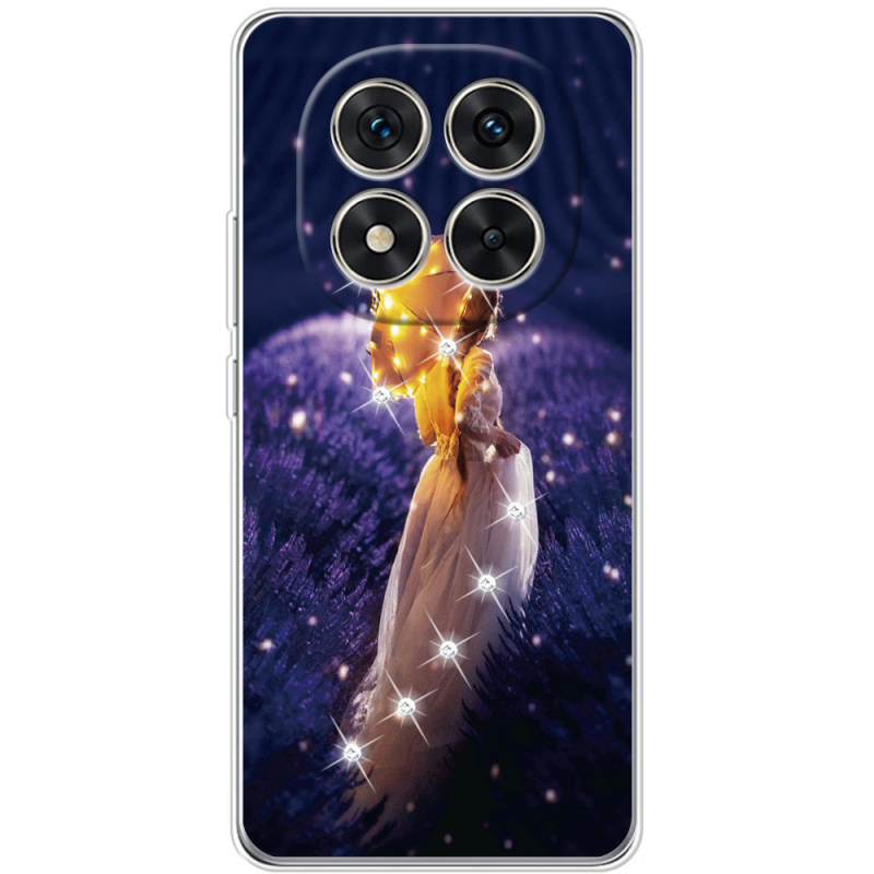 Чохол зі стразами Xiaomi Redmi Note 15 Pro 5G Girl with Umbrella