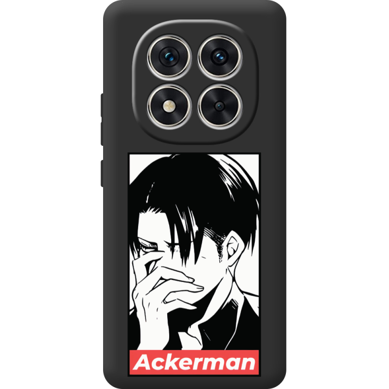 Чорний чохол BoxFace Xiaomi Redmi Note 15 Pro 5G Attack On Titan - Ackerman