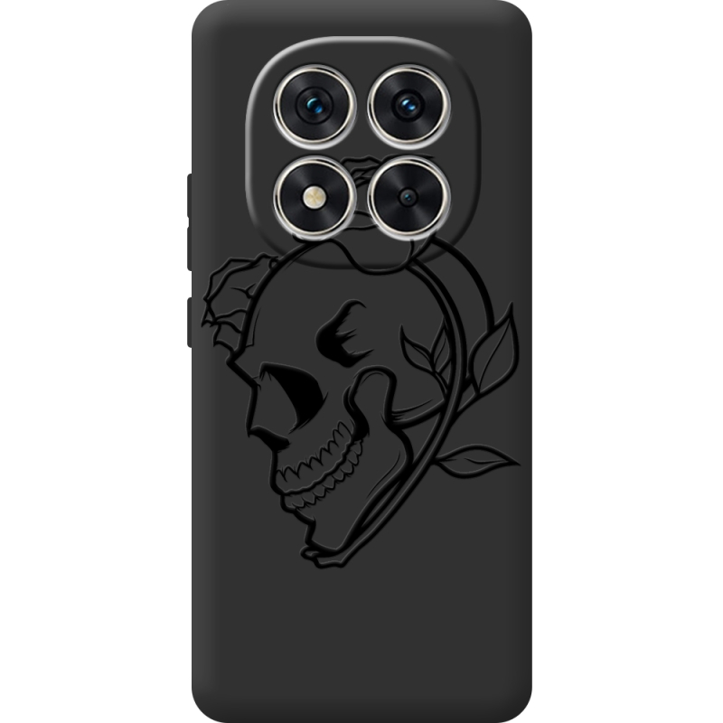 Чорний чохол BoxFace Xiaomi Redmi Note 15 Pro 5G Skull and Roses