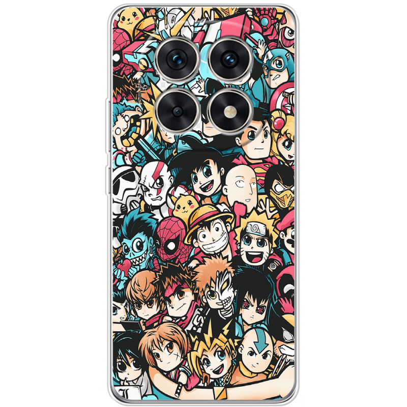 Чохол BoxFace Xiaomi Redmi Note 15 5G Anime Stickers
