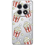 Прозорий чохол BoxFace Xiaomi Redmi Note 15 5G с 3D-глазками Popcorn