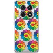 Прозорий чохол BoxFace Xiaomi Redmi Note 15 5G Hippie Flowers