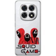 Прозорий чохол BoxFace Xiaomi Redmi Note 15 5G siquid game люди в красном