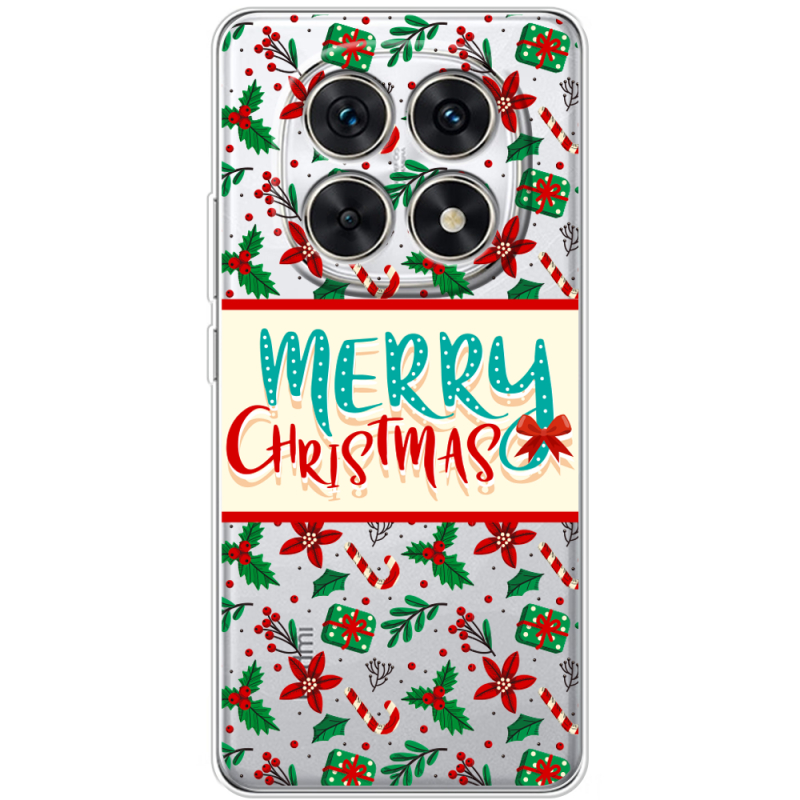 Прозорий чохол BoxFace Xiaomi Redmi Note 15 5G Vintage Christmas Pattern