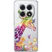 Прозорий чохол BoxFace Xiaomi Redmi Note 15 5G Colorful Giraffe