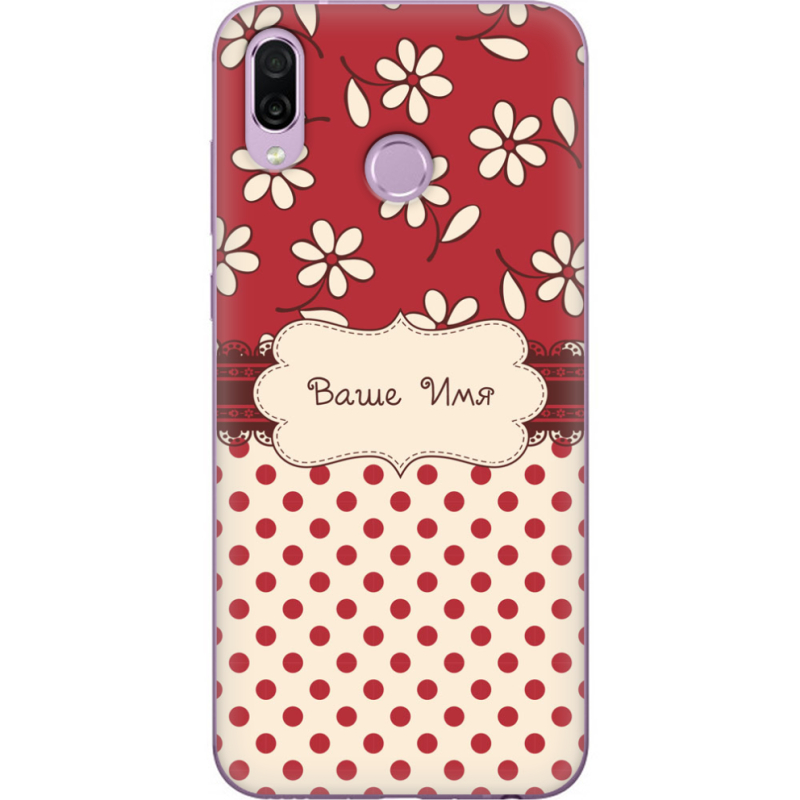 Чехол Uprint Honor Play Именной Polka Dots