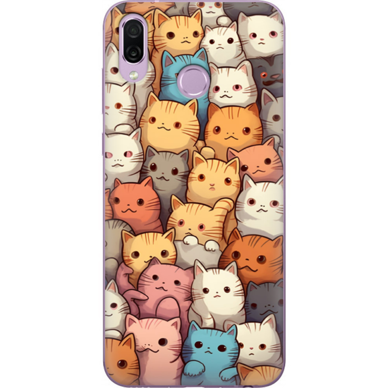 Чехол Uprint Honor Play Котики муркотики