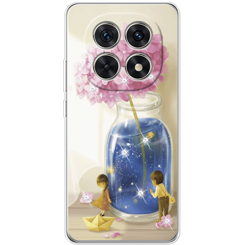 Чохол зі стразами Xiaomi Redmi Note 15 5G Little Boy and Girl