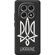 Чорний чохол BoxFace Xiaomi Redmi Note 15 5G Тризуб монограмма ukraine