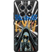 Чорний чохол BoxFace Xiaomi Redmi Note 15 5G Привид Києва в дії