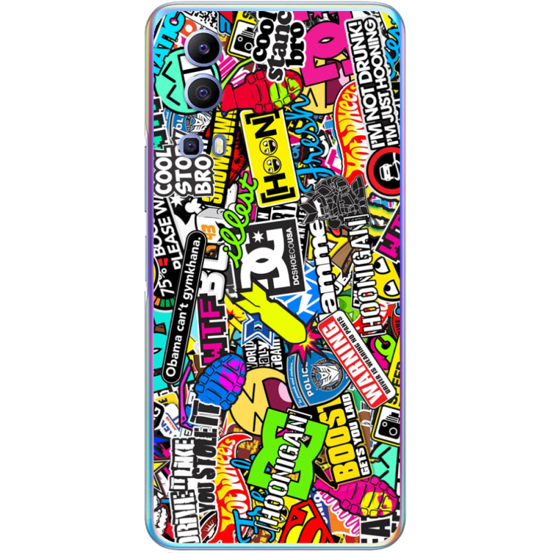 Чехол BoxFace Vivo Y72 5G Multicolored Inscriptions