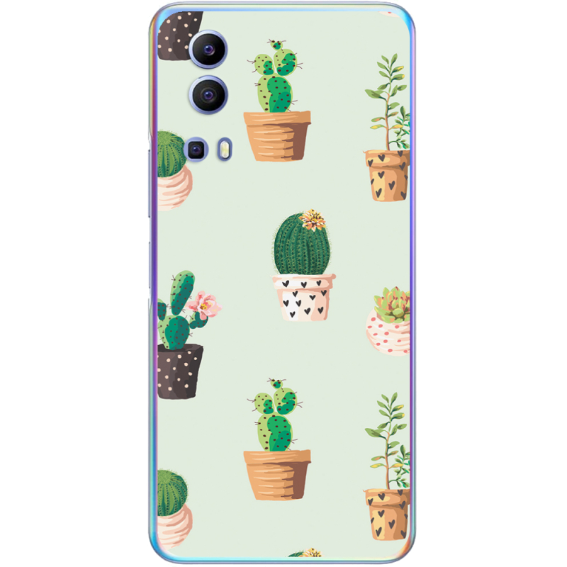 Чехол BoxFace Vivo Y72 5G L-green Cacti