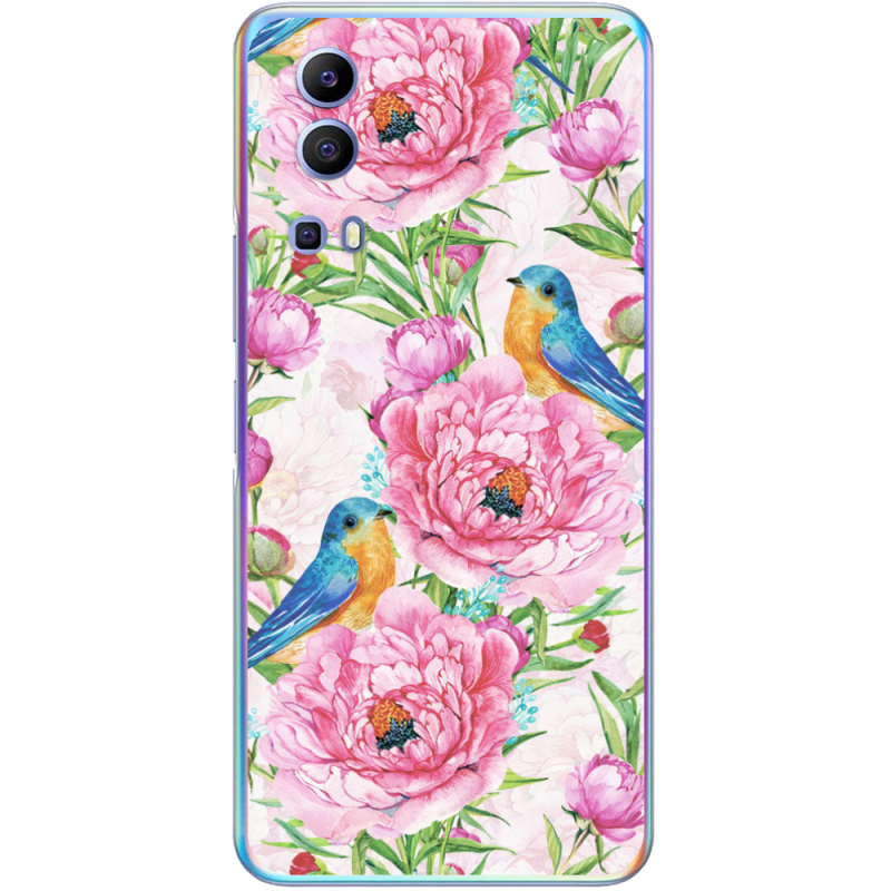 Чехол BoxFace Vivo Y72 5G Birds and Flowers