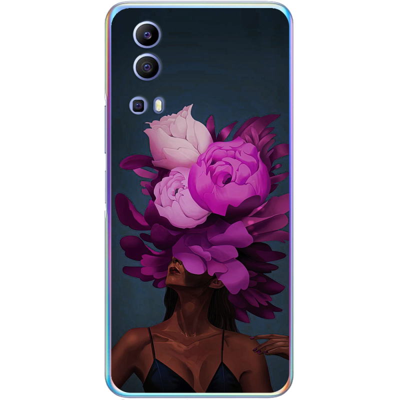 Чехол BoxFace Vivo Y72 5G Exquisite Purple Flowers