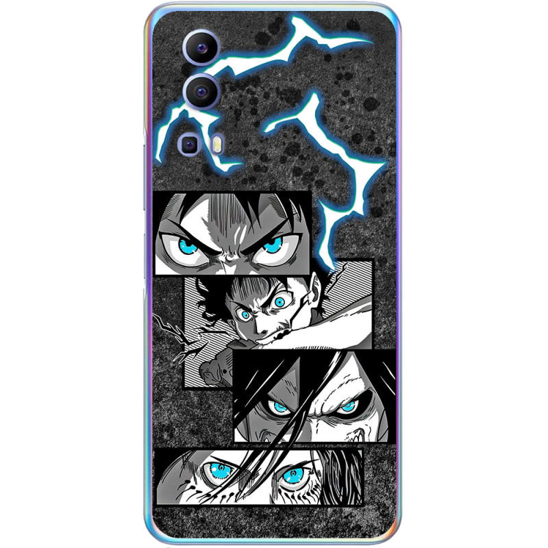 Чехол BoxFace Vivo Y72 5G Eren Yeager Transformation