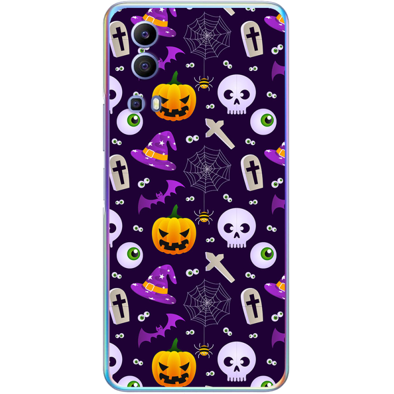 Чехол BoxFace Vivo Y72 5G Halloween Purple Mood