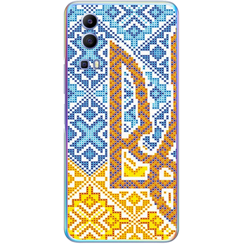 Чехол BoxFace Vivo Y72 5G Тризуб Вишивка