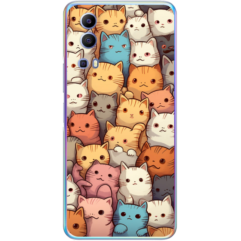 Чехол BoxFace Vivo Y72 5G Котики муркотики