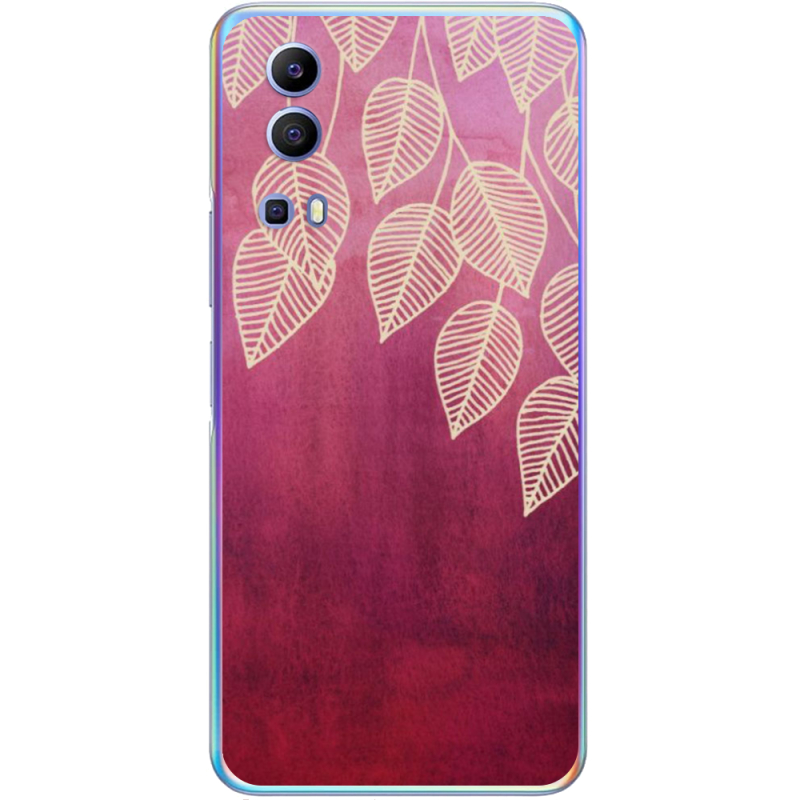 Чехол BoxFace Vivo Y72 5G Gold Leaves