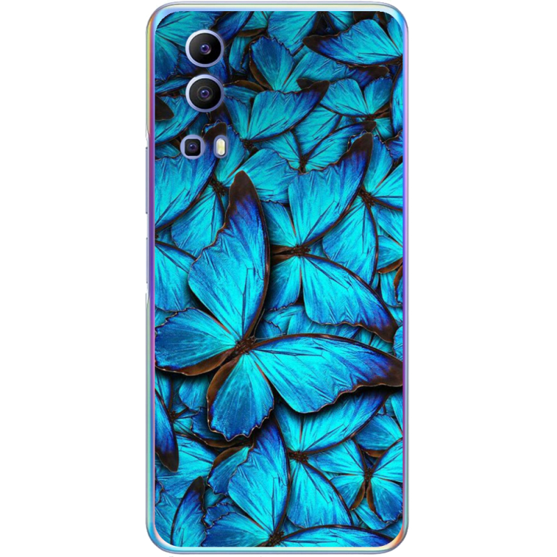 Чехол BoxFace Vivo Y72 5G лазурные бабочки