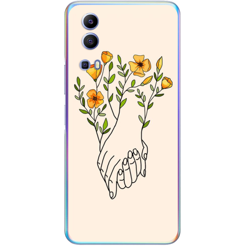 Чехол BoxFace Vivo Y72 5G Flower Hands