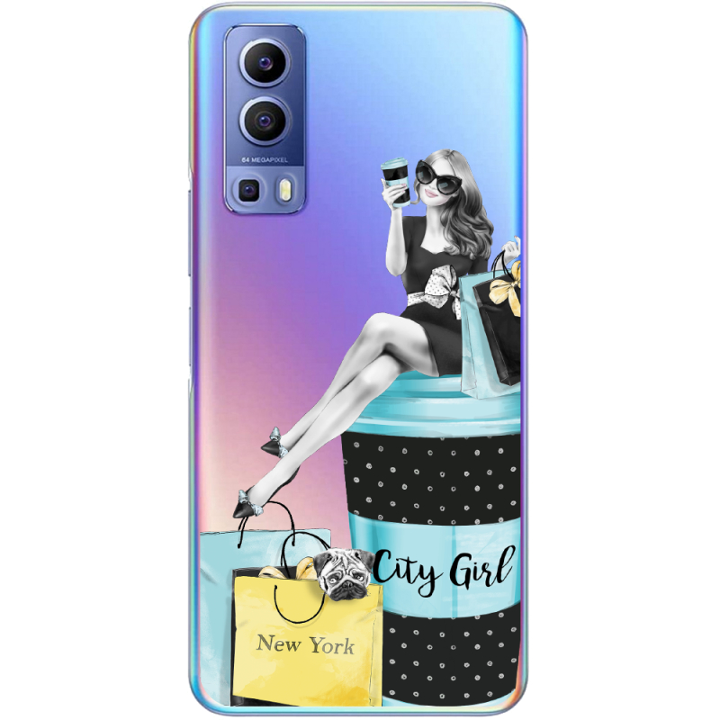 Прозрачный чехол BoxFace Vivo Y72 5G City Girl