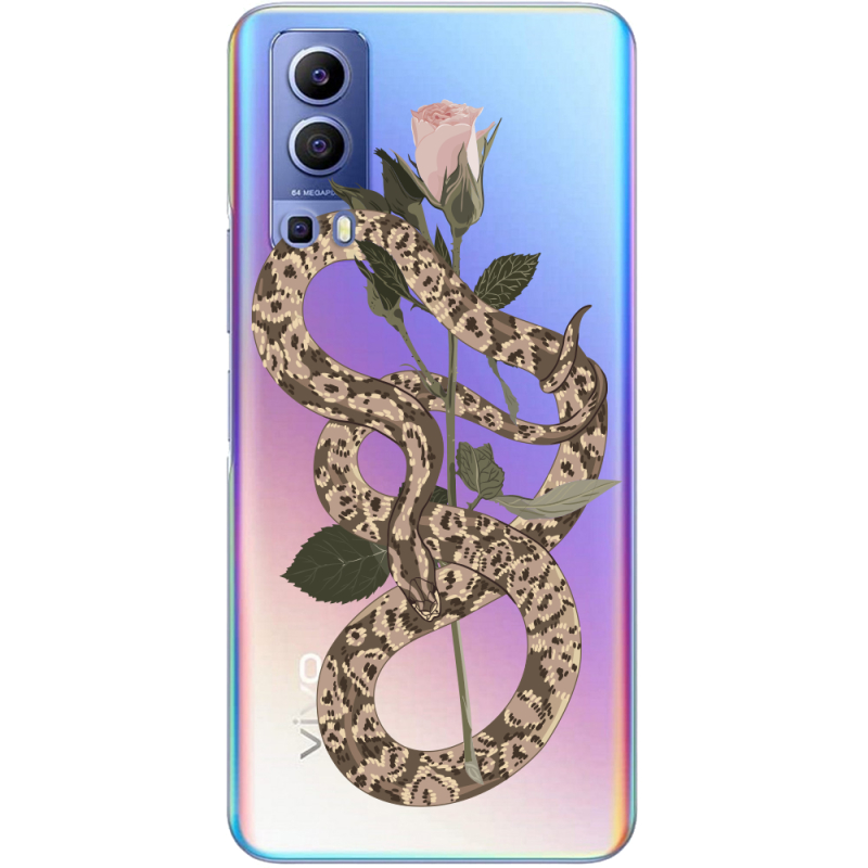 Прозрачный чехол BoxFace Vivo Y72 5G Glamor Snake
