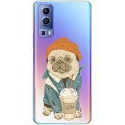 Прозрачный чехол BoxFace Vivo Y72 5G Dog Coffeeman