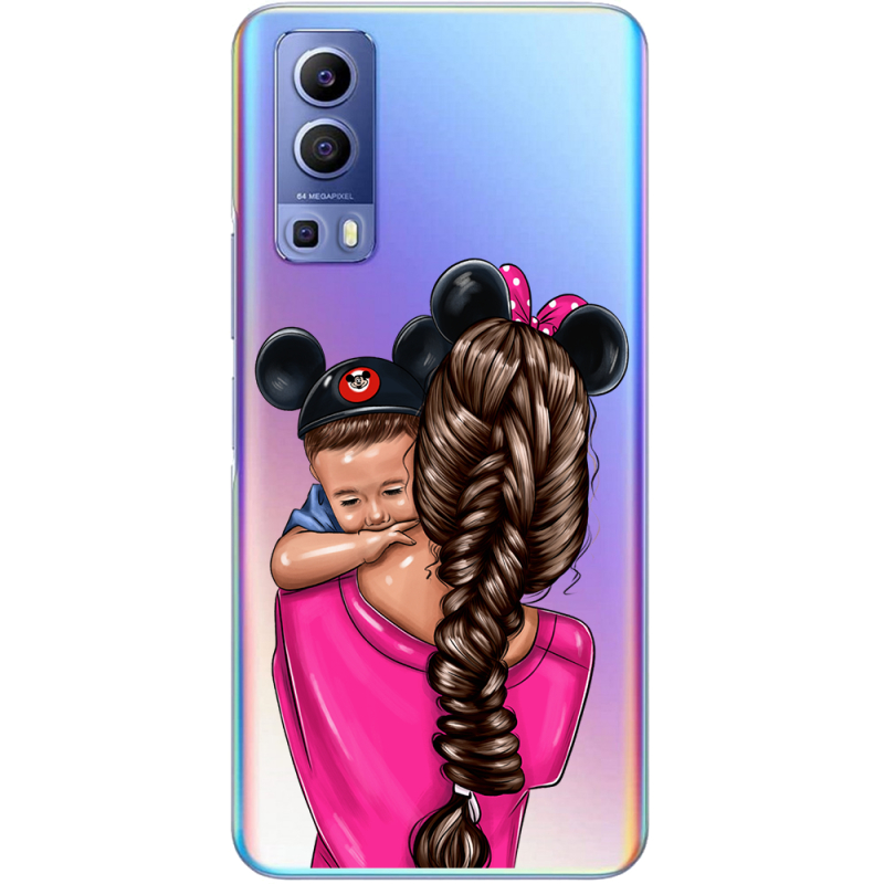Прозрачный чехол BoxFace Vivo Y72 5G Mouse Mommy
