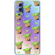 Прозрачный чехол BoxFace Vivo Y72 5G Pattern Baby Yoda