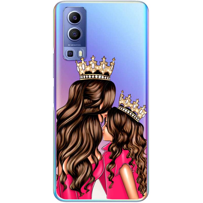 Прозрачный чехол BoxFace Vivo Y72 5G Queen and Princess