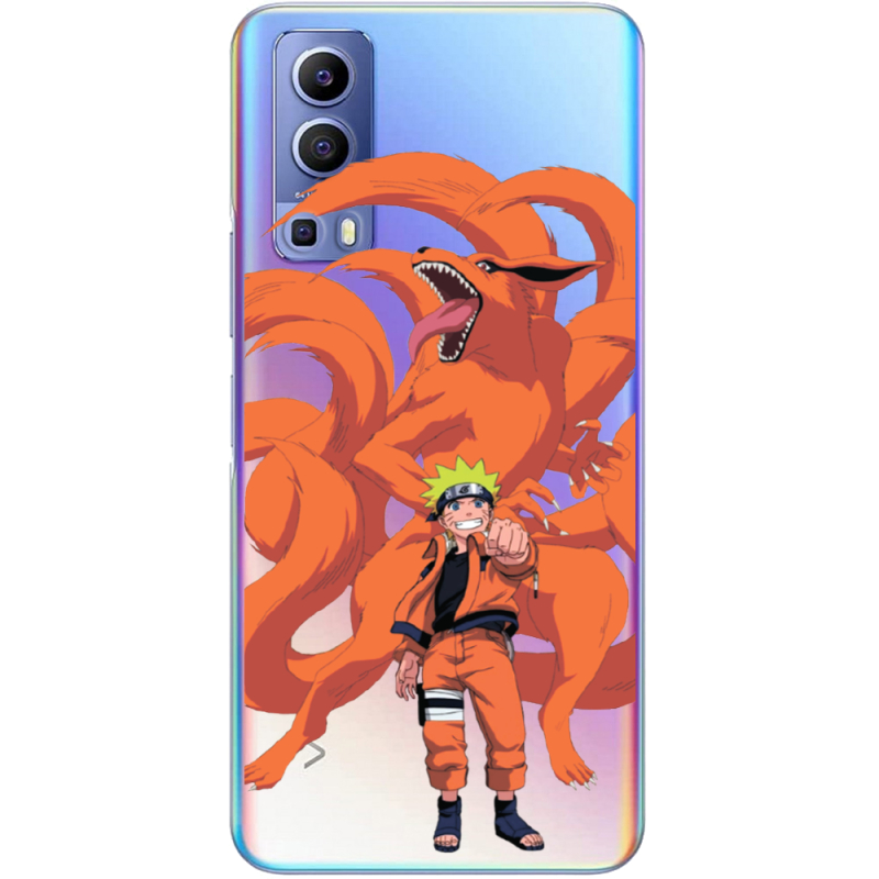 Прозрачный чехол BoxFace Vivo Y72 5G Naruto and Kurama