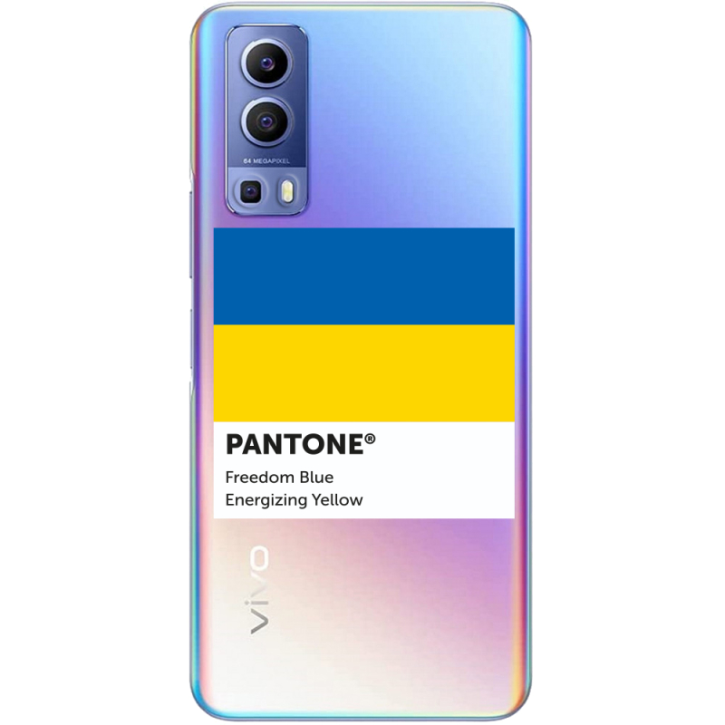 Прозрачный чехол BoxFace Vivo Y72 5G Pantone вільний синій