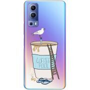 Прозрачный чехол BoxFace Vivo Y72 5G Segull in Cofee Pool