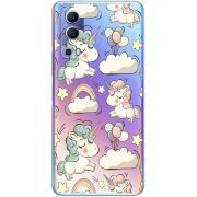 Прозрачный чехол BoxFace Vivo Y72 5G Unicorns