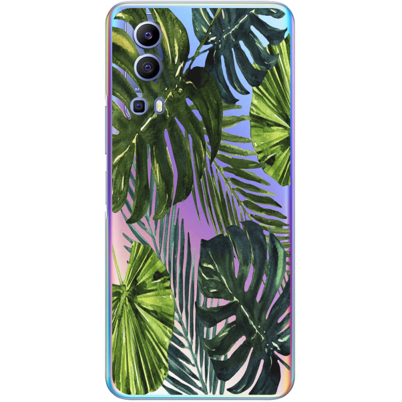 Прозрачный чехол BoxFace Vivo Y72 5G Palm Tree