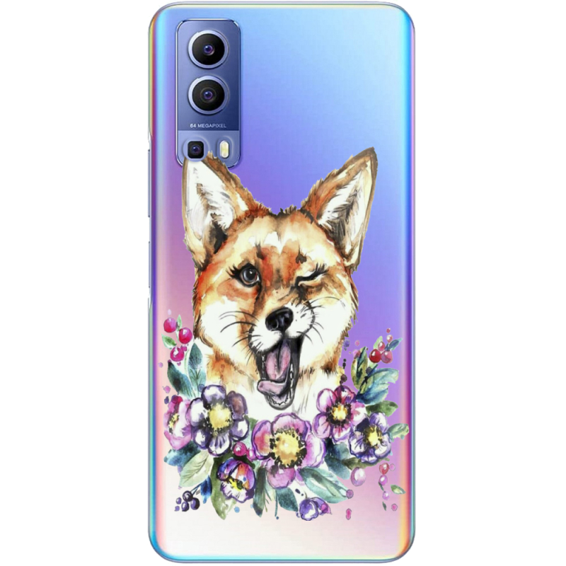 Прозрачный чехол BoxFace Vivo Y72 5G Winking Fox
