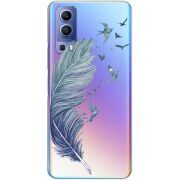 Прозрачный чехол BoxFace Vivo Y72 5G Feather