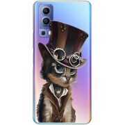 Прозрачный чехол BoxFace Vivo Y72 5G Steampunk Cat